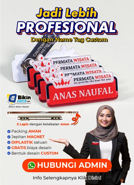 Name Tag Bordir atau Name Tag Peniti? Yuk Kita Simak!