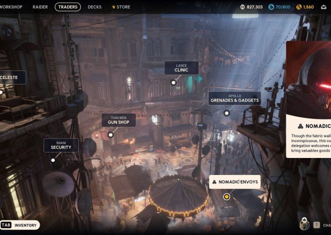 Who’s the Nomadic Envoy in Arc Raiders and what do they sell?